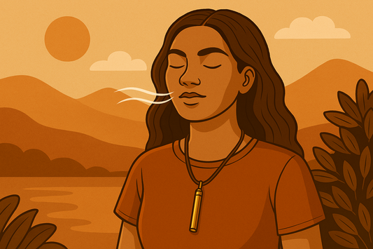 Reduce Stress through the Breathing necklace