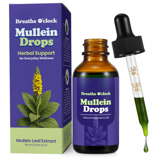 Mullein Herbal Drops with Chlorophyll – Traditional Respiratory Support (60mL)