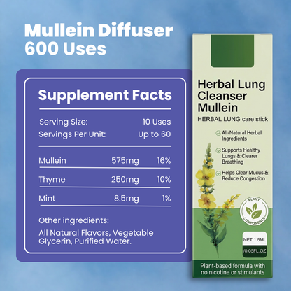 Mullein Lung Cleanse Diffuser- 600 Uses